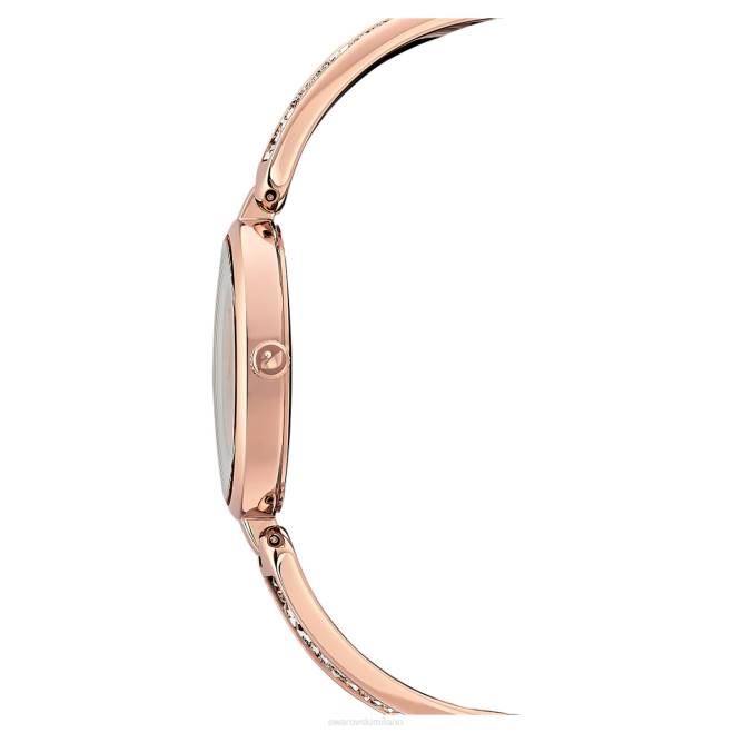 Swarovski DV4B1171 Accessori prodotto in Svizzera, bracciale in metallo, tonalità oro rosa, finitura tonalità oro rosa orologio rock da sogno