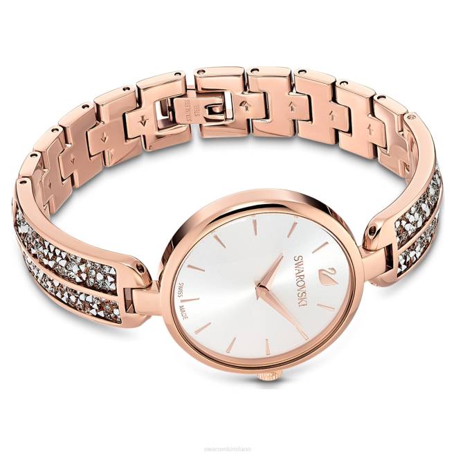 Swarovski DV4B1171 Accessori prodotto in Svizzera, bracciale in metallo, tonalità oro rosa, finitura tonalità oro rosa orologio rock da sogno