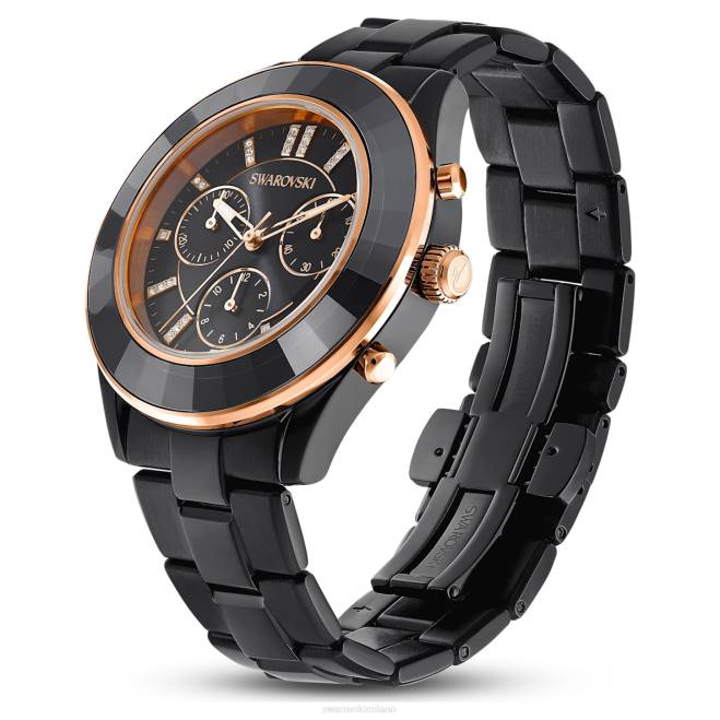 Swarovski DV4B1173 Accessori swiss made, bracciale in metallo, colore nero, finitura nera orologio sportivo Octea Lux