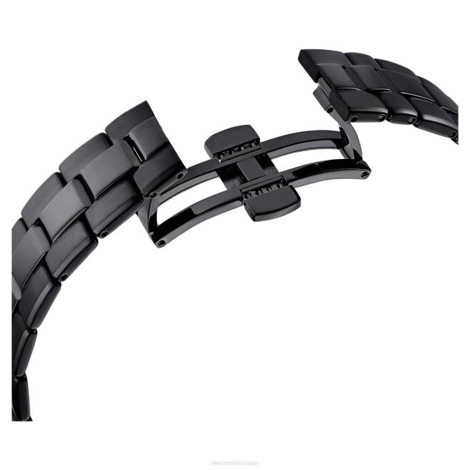 Swarovski DV4B1173 Accessori swiss made, bracciale in metallo, colore nero, finitura nera orologio sportivo Octea Lux