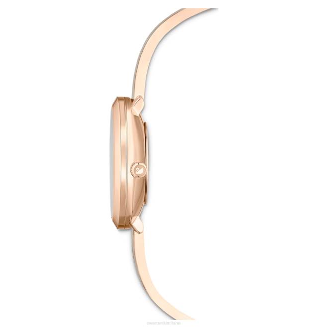 Swarovski DV4B1174 Accessori Swiss made, bracciale in metallo, finitura grigio, tonalità oro rosa orologio dal piacere cristallino