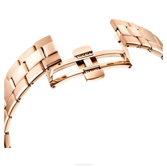 Swarovski DV4B1175 Accessori Swiss made, bracciale in metallo, nero, finitura tonalità oro rosa orologio sportivo Octea Lux