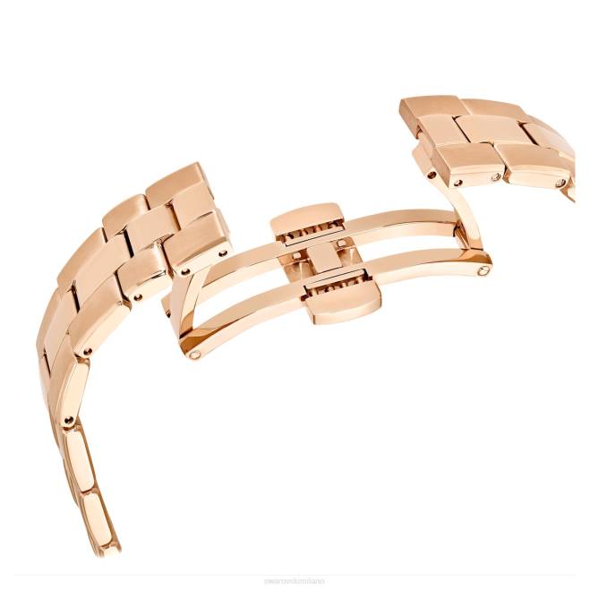 Swarovski DV4B1176 Accessori Swiss made, bracciale in metallo, rosso, finitura tonalità oro rosa orologio sportivo Octea Lux
