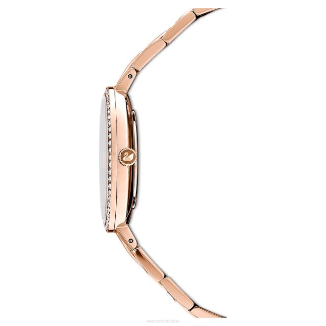 Swarovski DV4B1178 Accessori Swiss made, bracciale in metallo, colore rosa, finitura tonalità oro rosa orologio cosmopolita