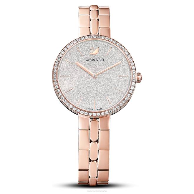 Swarovski DV4B1180 Accessori prodotto in Svizzera, bracciale in metallo, tonalità oro rosa, finitura tonalità oro rosa orologio cosmopolita