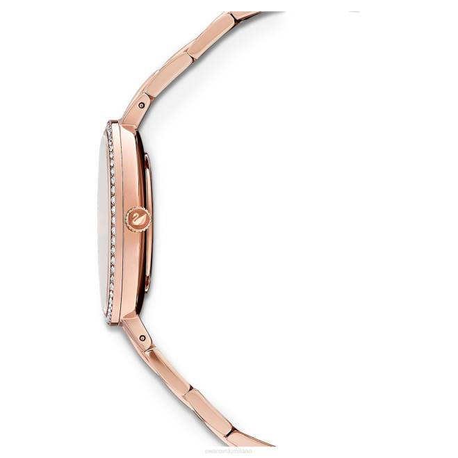 Swarovski DV4B1180 Accessori prodotto in Svizzera, bracciale in metallo, tonalità oro rosa, finitura tonalità oro rosa orologio cosmopolita