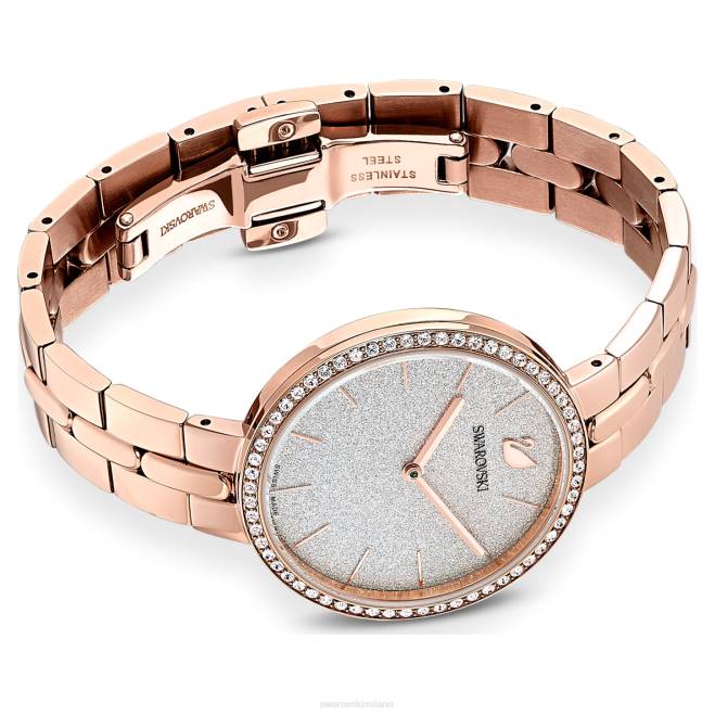 Swarovski DV4B1180 Accessori prodotto in Svizzera, bracciale in metallo, tonalità oro rosa, finitura tonalità oro rosa orologio cosmopolita