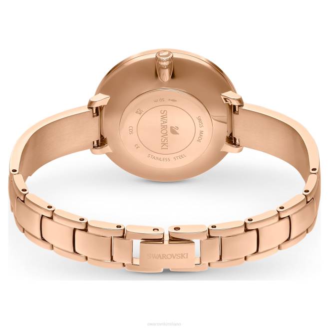 Swarovski DV4B1189 Accessori Swiss made, bracciale in metallo, colore rosa, finitura tonalità oro rosa orologio dal piacere cristallino