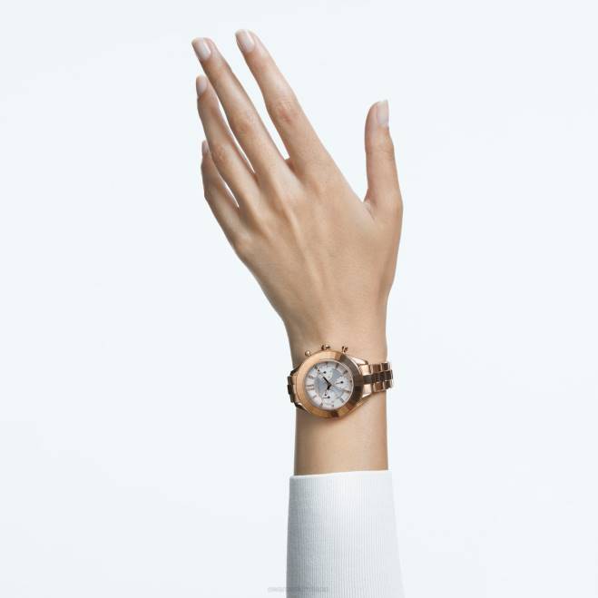 Swarovski DV4B1190 Accessori prodotto in Svizzera, bracciale in metallo, tonalità oro rosa, finitura tonalità oro rosa orologio sportivo Octea Lux
