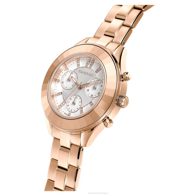 Swarovski DV4B1190 Accessori prodotto in Svizzera, bracciale in metallo, tonalità oro rosa, finitura tonalità oro rosa orologio sportivo Octea Lux