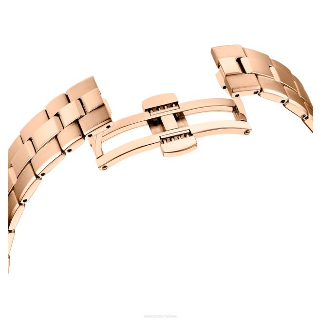 Swarovski DV4B1190 Accessori prodotto in Svizzera, bracciale in metallo, tonalità oro rosa, finitura tonalità oro rosa orologio sportivo Octea Lux