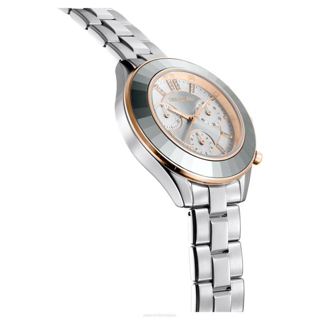Swarovski DV4B1192 Accessori prodotto in Svizzera, bracciale in metallo, tono argento, acciaio inossidabile orologio sportivo Octea Lux
