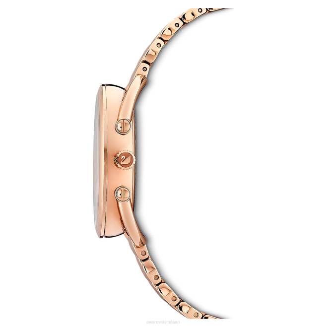 Swarovski DV4B1194 Accessori prodotto in Svizzera, bracciale in metallo, tonalità oro rosa, finitura tonalità oro rosa orologio glam cristallino