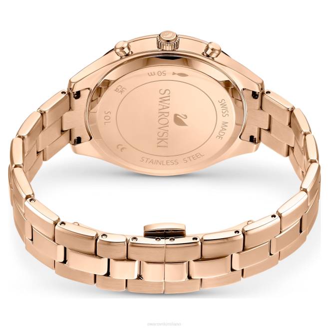 Swarovski DV4B1196 Accessori prodotto in Svizzera, bracciale in metallo, tonalità oro rosa, finitura tonalità oro rosa orologio sportivo Octea Lux