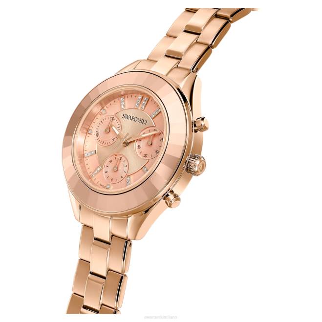 Swarovski DV4B1196 Accessori prodotto in Svizzera, bracciale in metallo, tonalità oro rosa, finitura tonalità oro rosa orologio sportivo Octea Lux