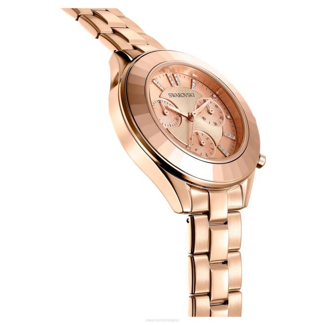 Swarovski DV4B1196 Accessori prodotto in Svizzera, bracciale in metallo, tonalità oro rosa, finitura tonalità oro rosa orologio sportivo Octea Lux