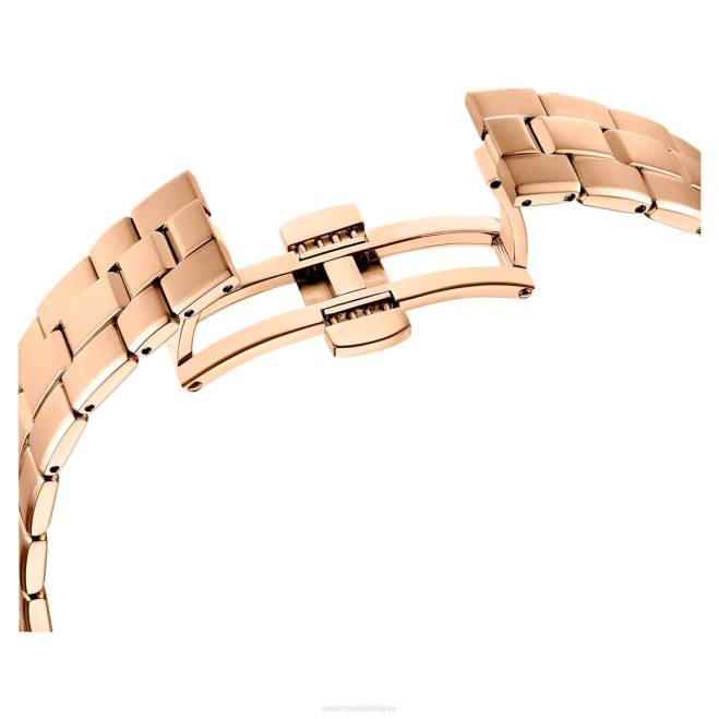 Swarovski DV4B1196 Accessori prodotto in Svizzera, bracciale in metallo, tonalità oro rosa, finitura tonalità oro rosa orologio sportivo Octea Lux