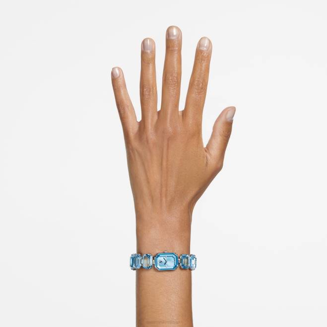 Swarovski DV4B1219 Accessori Bracciale taglio ottagonale, blu, acciaio inossidabile orologio