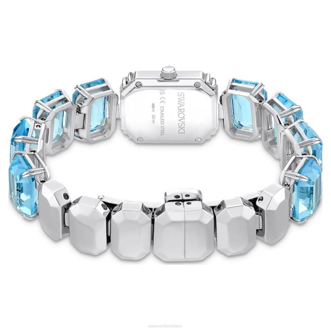 Swarovski DV4B1219 Accessori Bracciale taglio ottagonale, blu, acciaio inossidabile orologio