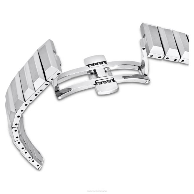 Swarovski DV4B1221 Accessori prodotto in Svizzera, bracciale in metallo, tono argento, acciaio inossidabile Orologio da 37 mm