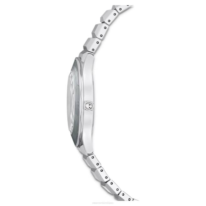 Swarovski DV4B1221 Accessori prodotto in Svizzera, bracciale in metallo, tono argento, acciaio inossidabile Orologio da 37 mm