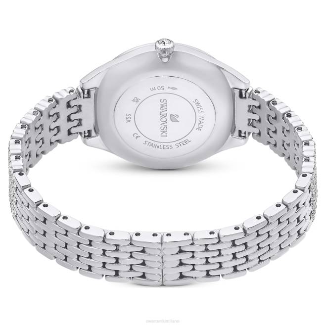 Swarovski DV4B1223 Accessori prodotto in Svizzera, pavé completo, bracciale in metallo, tono argento, acciaio inossidabile attirare l'orologio