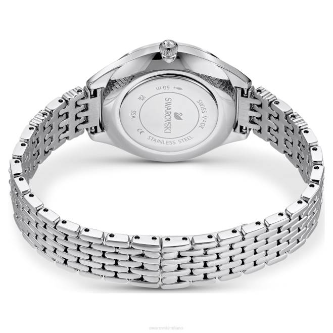 Swarovski DV4B1224 Accessori prodotto in Svizzera, pavé, bracciale in metallo, tono argento, acciaio inossidabile attirare l'orologio