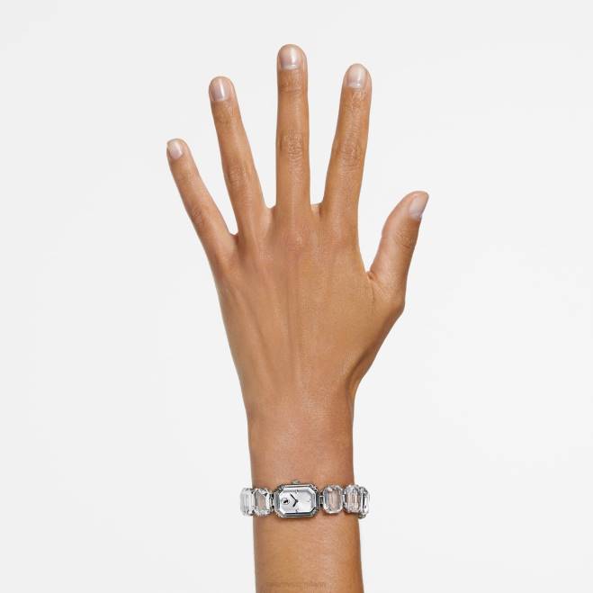 Swarovski DV4B1225 Accessori Bracciale taglio ottagonale, bianco, acciaio inossidabile orologio