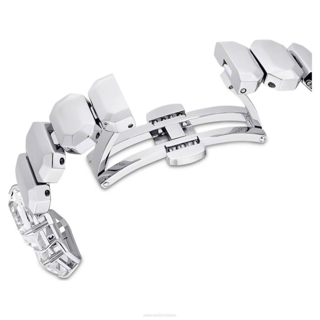Swarovski DV4B1225 Accessori Bracciale taglio ottagonale, bianco, acciaio inossidabile orologio