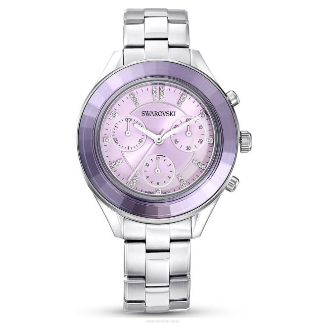 Swarovski DV4B1226 Accessori prodotto in Svizzera, bracciale in metallo, viola, acciaio inossidabile orologio sportivo Octea Lux