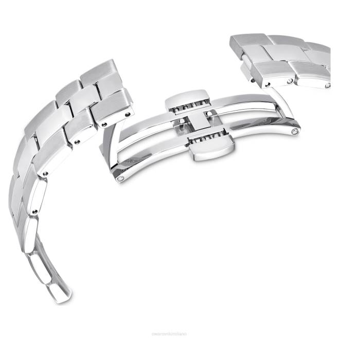 Swarovski DV4B1226 Accessori prodotto in Svizzera, bracciale in metallo, viola, acciaio inossidabile orologio sportivo Octea Lux
