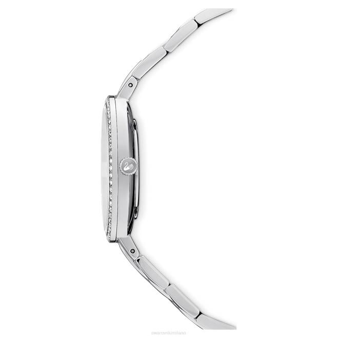 Swarovski DV4B1229 Accessori prodotto in Svizzera, bracciale in metallo, tono argento, acciaio inossidabile orologio cosmopolita
