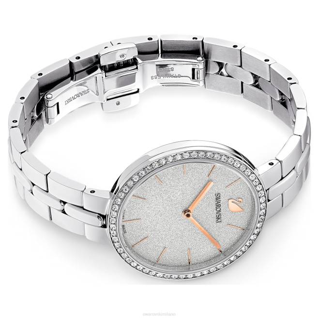 Swarovski DV4B1229 Accessori prodotto in Svizzera, bracciale in metallo, tono argento, acciaio inossidabile orologio cosmopolita