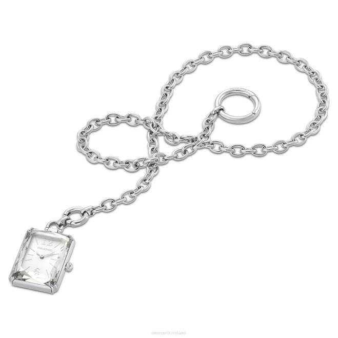 Swarovski DV4B1230 Accessori tono argento, acciaio inossidabile orologio da tasca