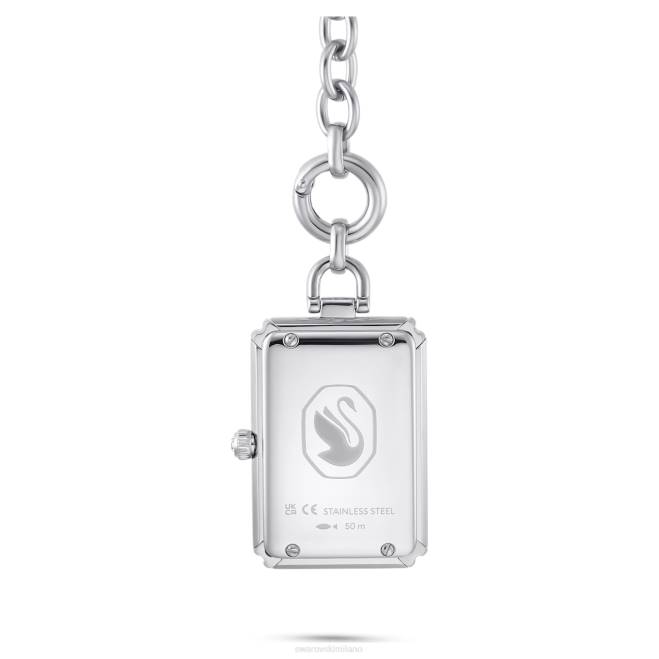 Swarovski DV4B1230 Accessori tono argento, acciaio inossidabile orologio da tasca