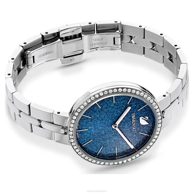 Swarovski DV4B1233 Accessori prodotto in Svizzera, bracciale in metallo, blu, acciaio inossidabile orologio cosmopolita
