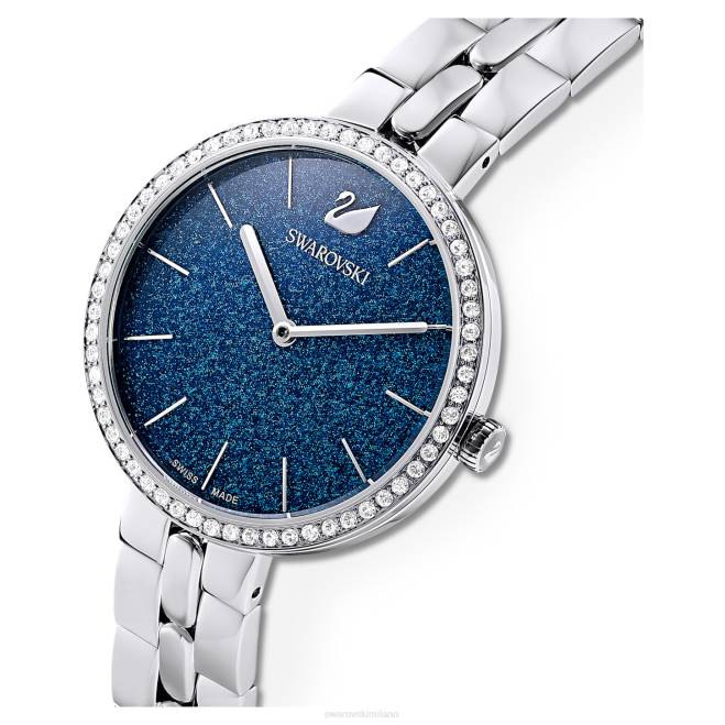 Swarovski DV4B1233 Accessori prodotto in Svizzera, bracciale in metallo, blu, acciaio inossidabile orologio cosmopolita