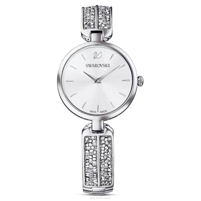Swarovski DV4B1236 Accessori prodotto in Svizzera, bracciale in metallo, tono argento, acciaio inossidabile orologio rock da sogno