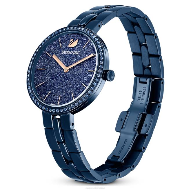 Swarovski DV4B1237 Accessori swiss made, bracciale in metallo, colore blu, finitura blu orologio cosmopolita