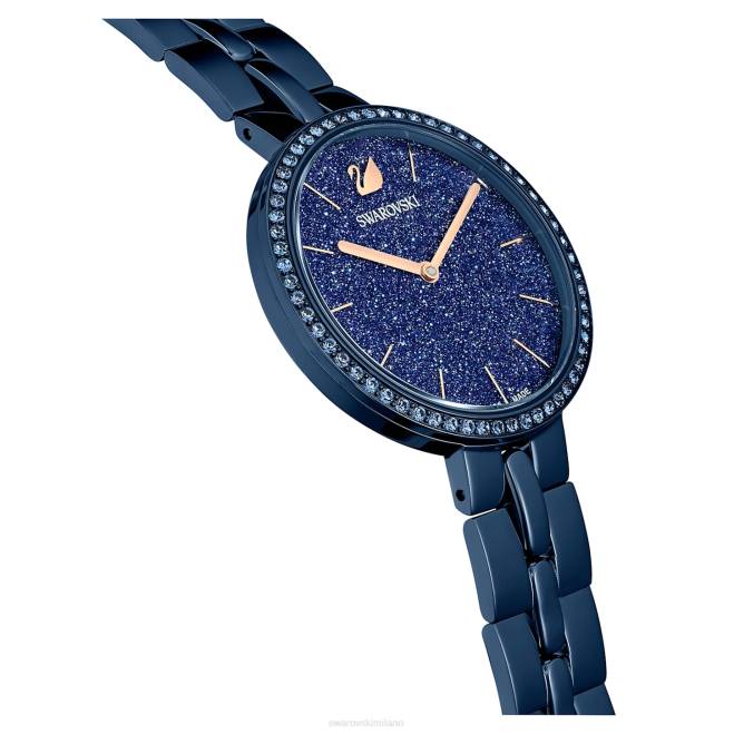 Swarovski DV4B1237 Accessori swiss made, bracciale in metallo, colore blu, finitura blu orologio cosmopolita
