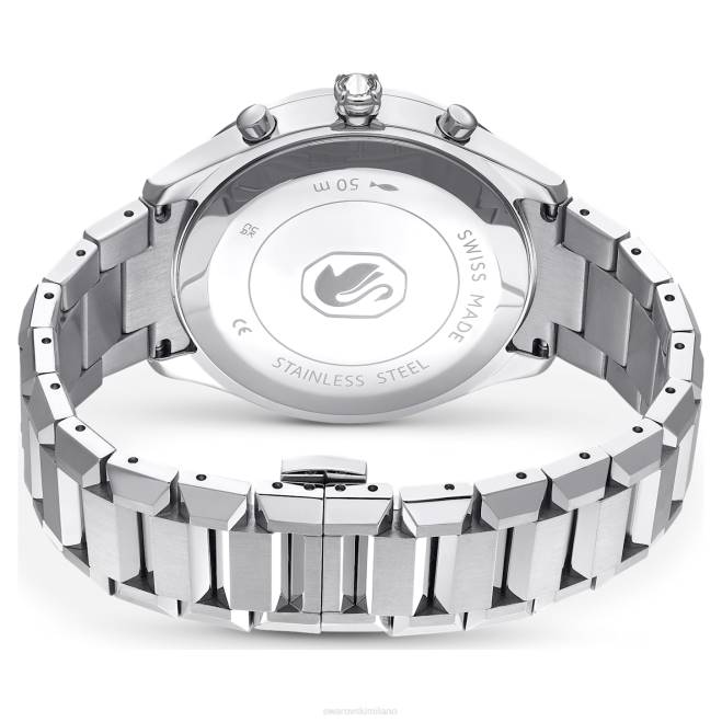 Swarovski DV4B1238 Accessori prodotto in Svizzera, bracciale in metallo, tono argento, acciaio inossidabile Orologio da 39 mm