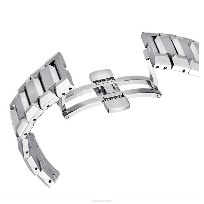 Swarovski DV4B1238 Accessori prodotto in Svizzera, bracciale in metallo, tono argento, acciaio inossidabile Orologio da 39 mm