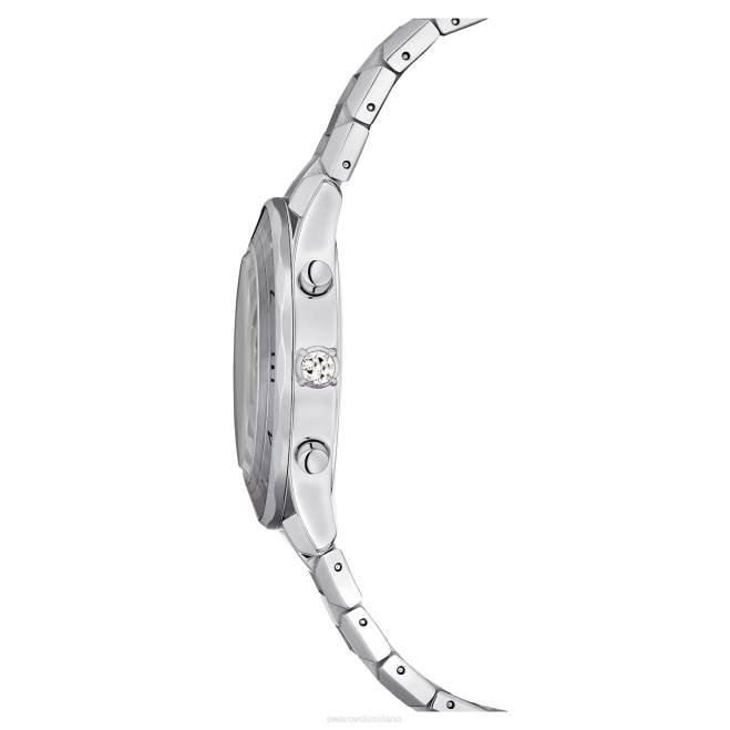 Swarovski DV4B1238 Accessori prodotto in Svizzera, bracciale in metallo, tono argento, acciaio inossidabile Orologio da 39 mm
