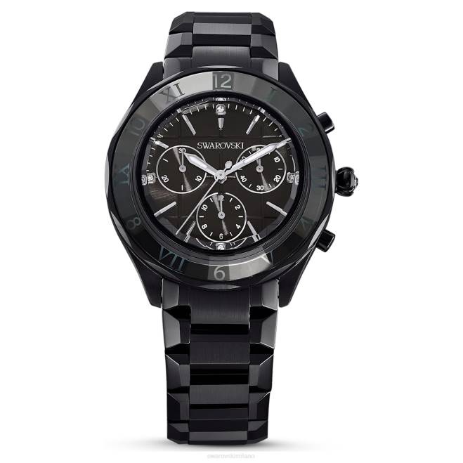 Swarovski DV4B1239 Accessori swiss made, bracciale in metallo, colore nero, finitura nera Orologio da 39 mm
