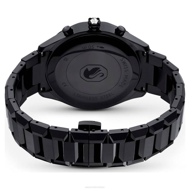 Swarovski DV4B1239 Accessori swiss made, bracciale in metallo, colore nero, finitura nera Orologio da 39 mm