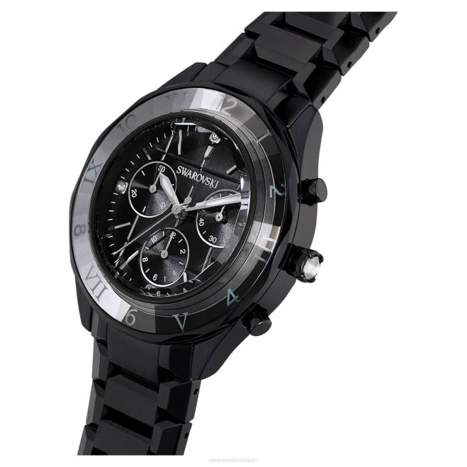 Swarovski DV4B1239 Accessori swiss made, bracciale in metallo, colore nero, finitura nera Orologio da 39 mm