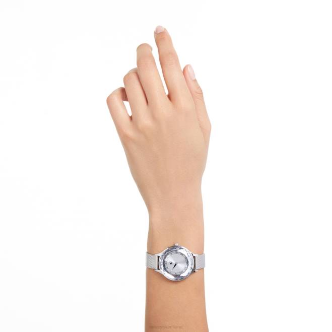 Swarovski DV4B1242 Accessori prodotto in Svizzera, bracciale in metallo, tono argento, acciaio inossidabile orologio Octea Nova