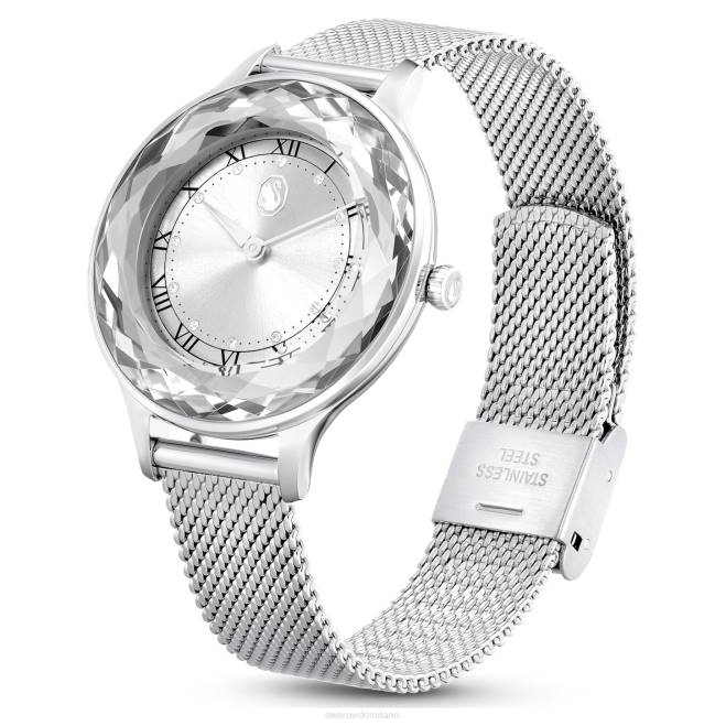 Swarovski DV4B1242 Accessori prodotto in Svizzera, bracciale in metallo, tono argento, acciaio inossidabile orologio Octea Nova