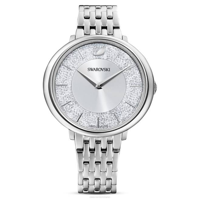 Swarovski DV4B1244 Accessori prodotto in Svizzera, bracciale in metallo, tono argento, acciaio inossidabile orologio cristallino ed elegante