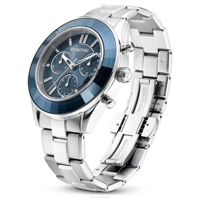 Swarovski DV4B1246 Accessori prodotto in Svizzera, bracciale in metallo, blu, acciaio inossidabile orologio sportivo Octea Lux